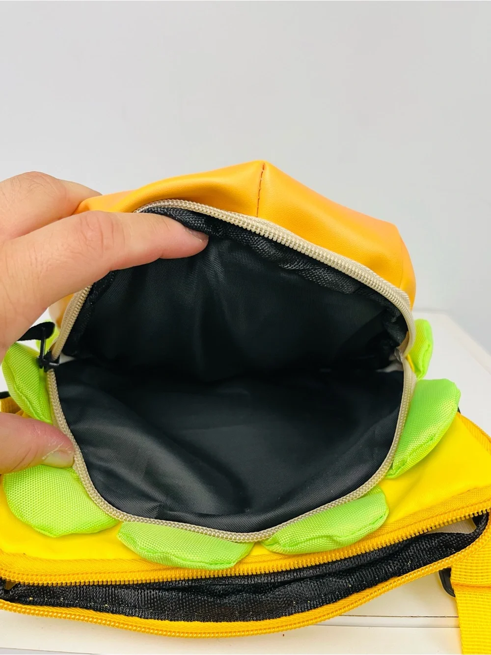 Bright Colored Cheeseburger Crossbody